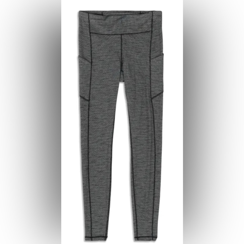 Lululemon Gray Mid-Rise Leggings